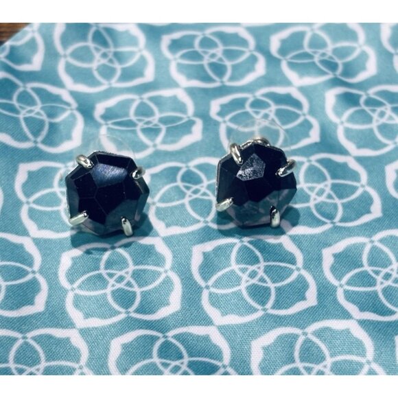 Kendra Scott Ryan Earrings Gold With Pyrite - Picture 5 of 5